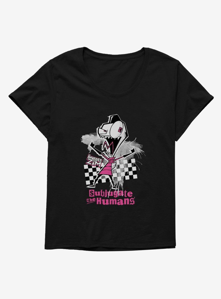 Invader Zim Subjugate The Humans Womens T-Shirt Plus