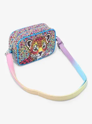 Loungefly Lisa Frank Rainbow Leopard Camera Crossbody Bag