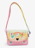 Loungefly Care Bears Rainbow Ombre Crossbody Bag