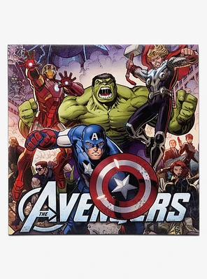 Marvel Avengers Characters in Action Canvas Wall Decor