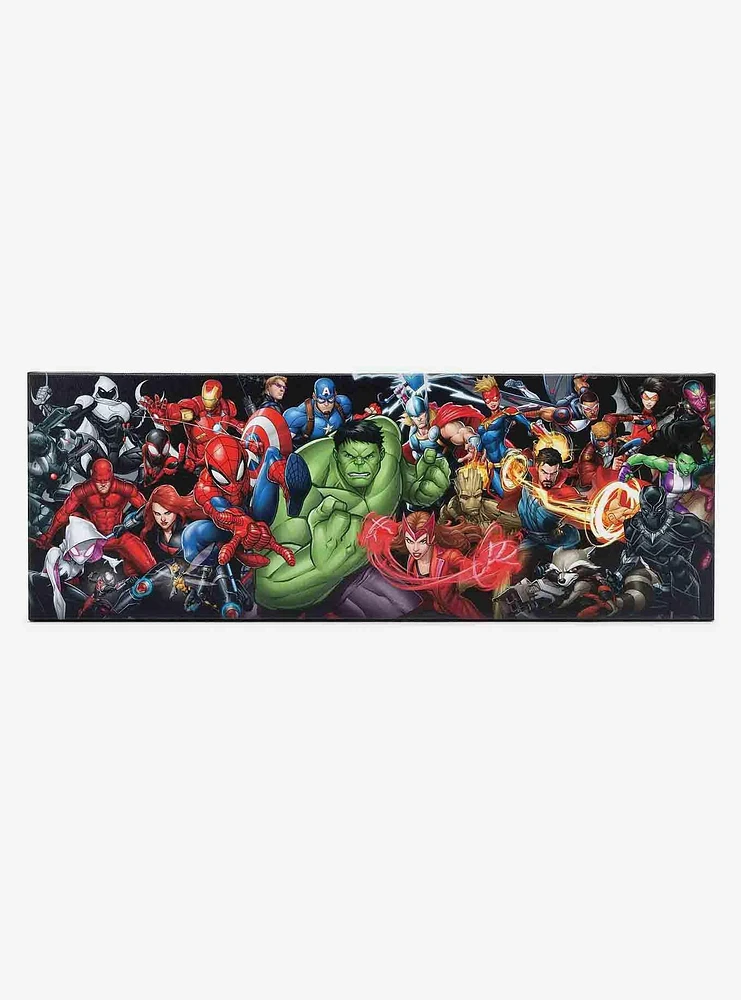 Marvel Character Lineup Canvas Wall Decor