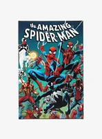 Marvel The Amazing Spider-Man Multiple Spideys Comic Book Cover Canvas Wall Decor