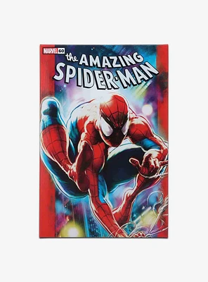 Marvel The Amazing Spider-Man Spidey in City Lights Comic Book Cover Canvas Wall Decor