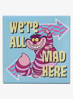 Disney Alice in Wonderland We're All Mad Here Canvas Wall Decor