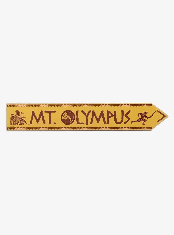 Disney Hercules Mt. Olympus Arrow Wood Wall Sign