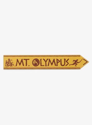 Disney Hercules Mt. Olympus Arrow Wood Wall Sign