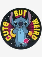 Disney Lilo & Stitch Cute But Weird Round Metal Sign