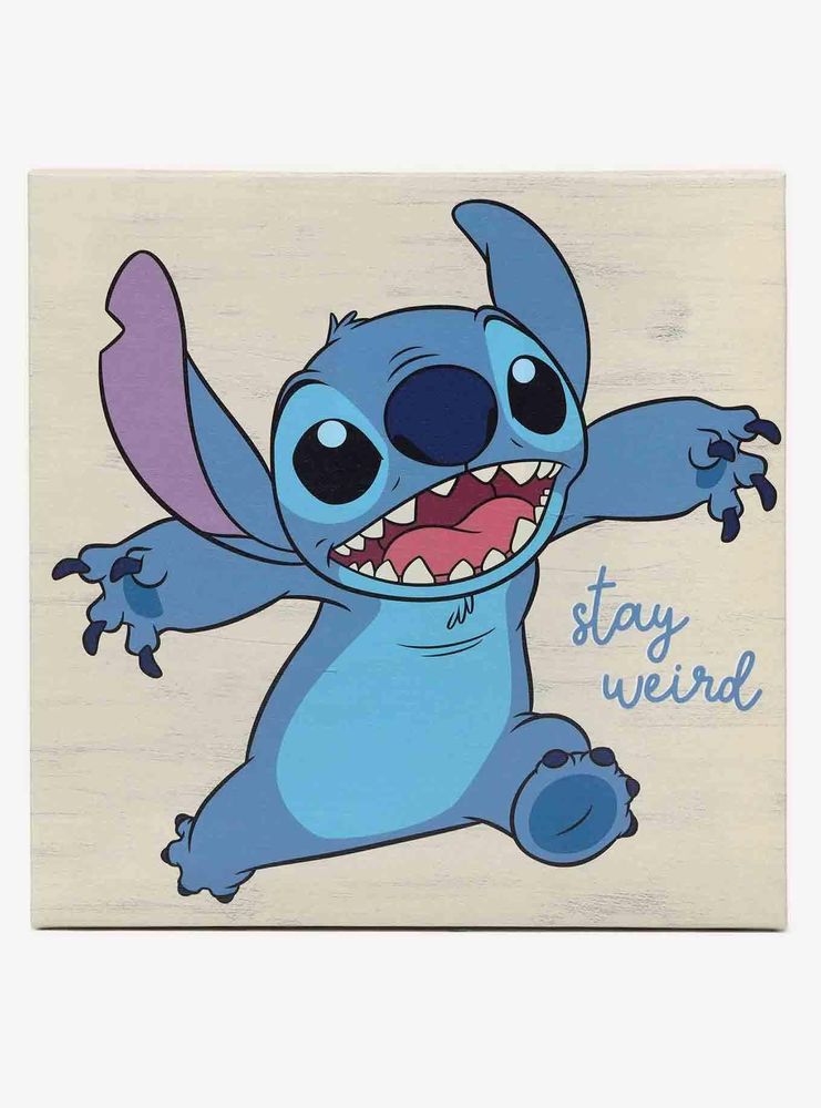 Disney Lilo & Stitch Stay Weird Canvas Wall Decor