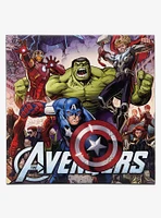 Marvel Avengers Characters in Action Canvas Wall Decor