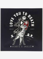 Disney The Nightmare Before Christmas Jack & Sally Love You to Death Canvas Wall Decor