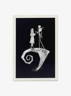 Disney The Nightmare Before Christmas Jack & Sally Meant to Be Canvas Wall Decor