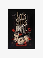 Disney The Nightmare Before Christmas Lock Shock & Barrel Framed Canvas Wood Wall Decor