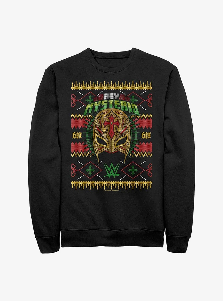 WWE Rey Mysterio Ugly Christmas Sweatshirt