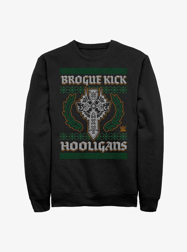 WWE Sheamus Brogue Kick Ugly Christmas Sweatshirt