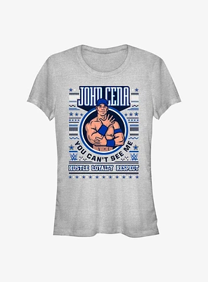 WWE John Cena Ugly Christmas Girls T-Shirt
