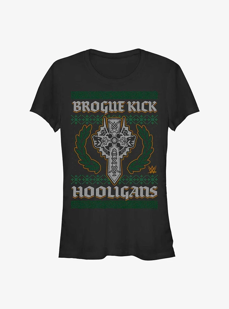 WWE Sheamus Brogue Kick Ugly Christmas Girls T-Shirt