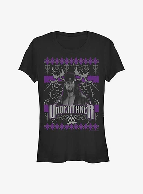 WWE The Undertaker Mark Calaway Ugly Christmas Girls T-Shirt