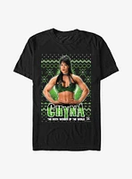 WWE Chyna Ninth Wonder Ugly Christmas T-Shirt