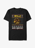 WWE Mankind Happy Ugly Christmas T-Shirt