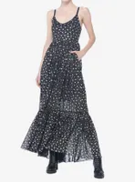 Cosmic Aura Star Mesh Maxi Dress