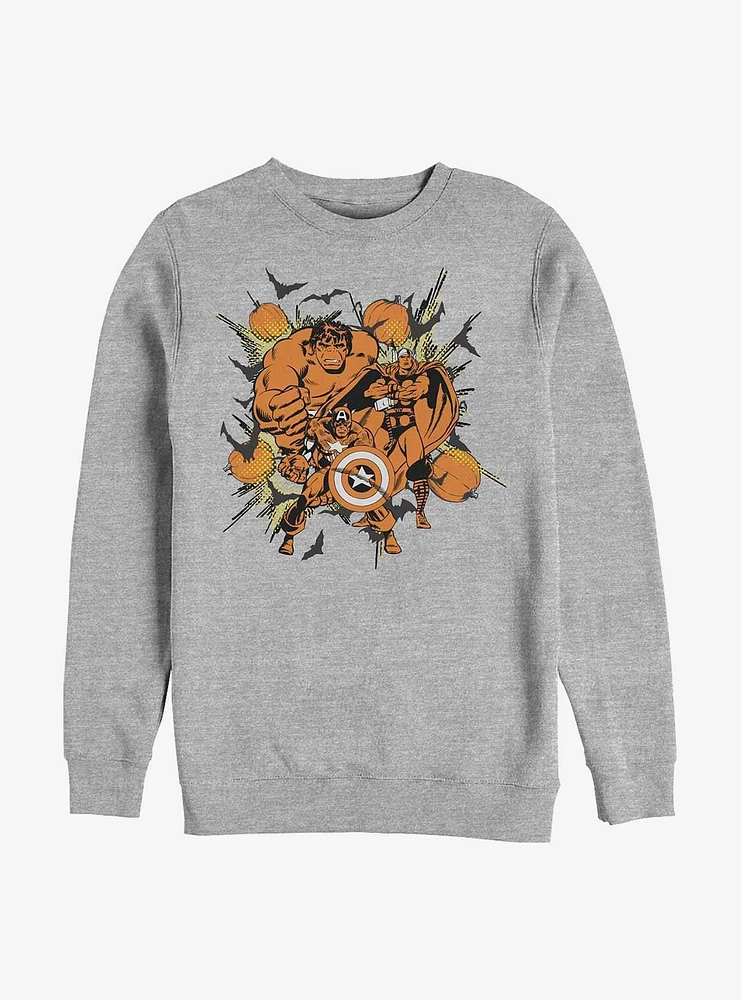 Marvel Avengers Hero Pumpkin Break Sweatshirt