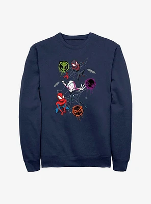 Marvel Spider-Man Spidey Trio Peter, Gwen, and Miles Sweatshirt