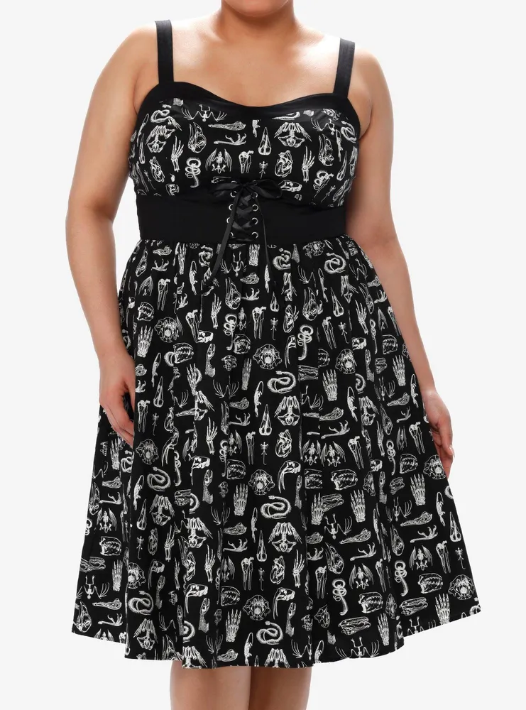 Social Collision Animal Anatomy Retro Swing Dress Plus Size
