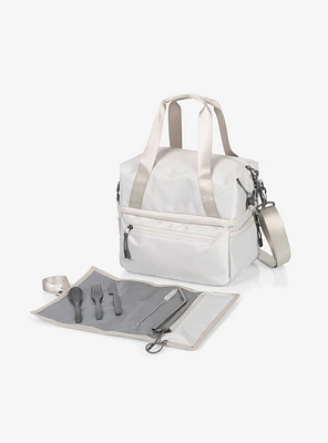 Tarana Halo Gray Insulated Lunch Bag