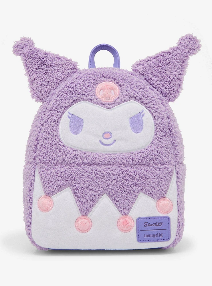 Loungefly Kuromi Pastel Fuzzy Mini Backpack