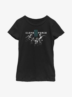 Star Wars: The Bad Batch Peering Over Youth Girls T-Shirt