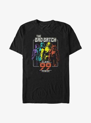 Star Wars: The Bad Batch Rainbow Clones T-Shirt