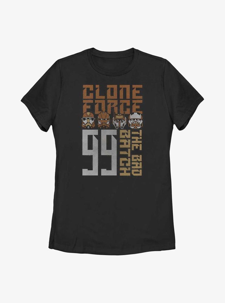 Star Wars: The Bad Batch Clone Force 99 Womens T-Shirt