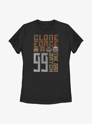 Star Wars: The Bad Batch Clone Force 99 Womens T-Shirt