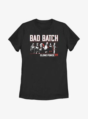 Star Wars: The Bad Batch Lineup Womens T-Shirt