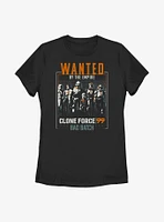 Star Wars: The Bad Batch Wanted Clones Womens T-Shirt