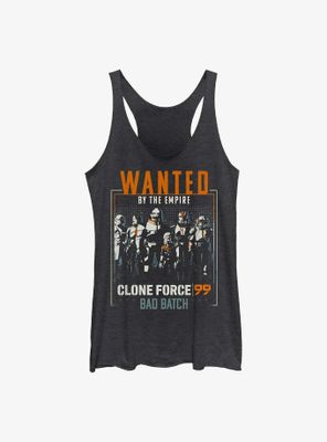 Star Wars: The Bad Batch Wanted Clones Womens Tank Top