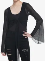 Cosmic Aura Mesh Bell Sleeve Girls Shrug