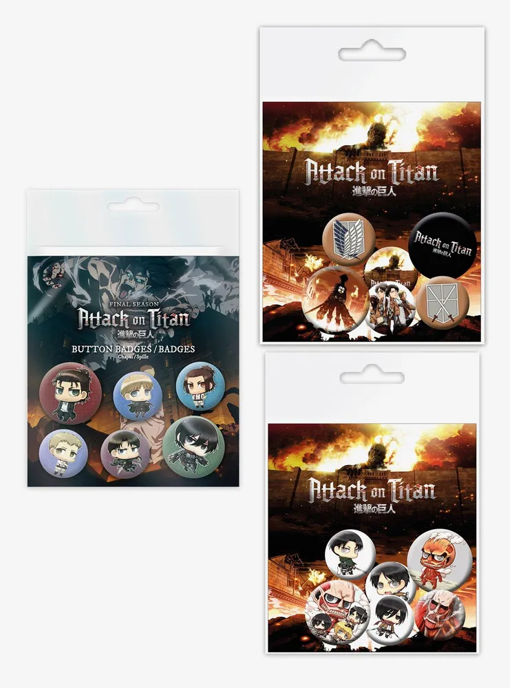 Attack On Titan Pin Set