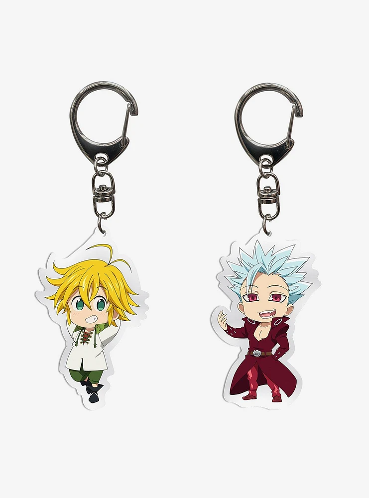 The Seven Deadly Sins Keychain Set Includes Ben