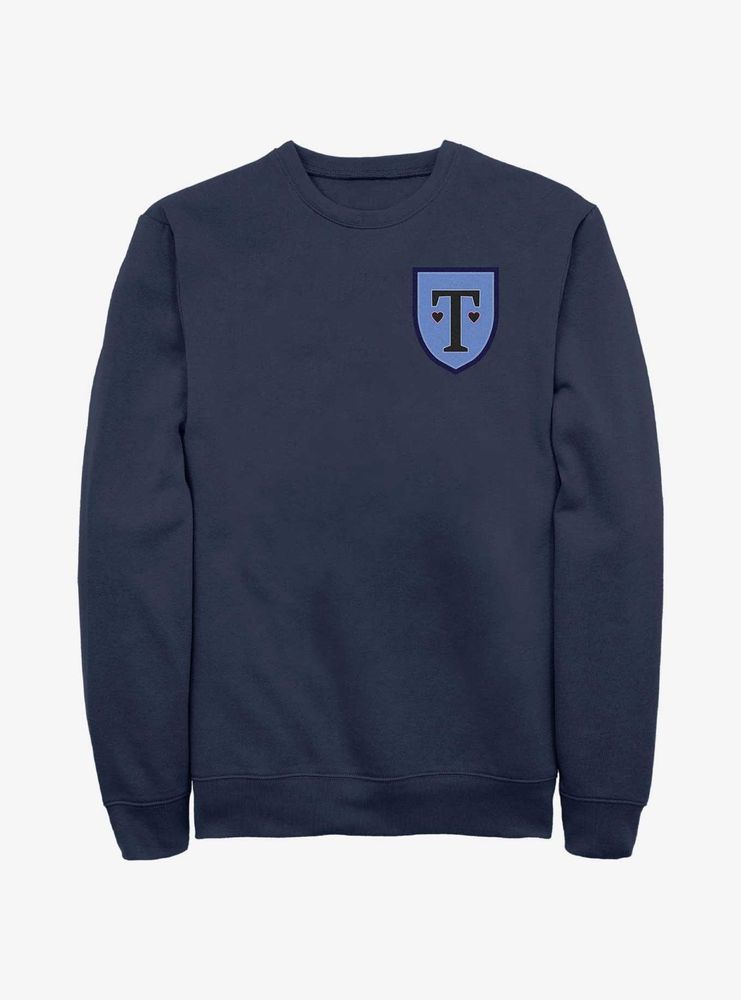 Heartstopper Truham School Heart Pocket Crest Sweatshirt