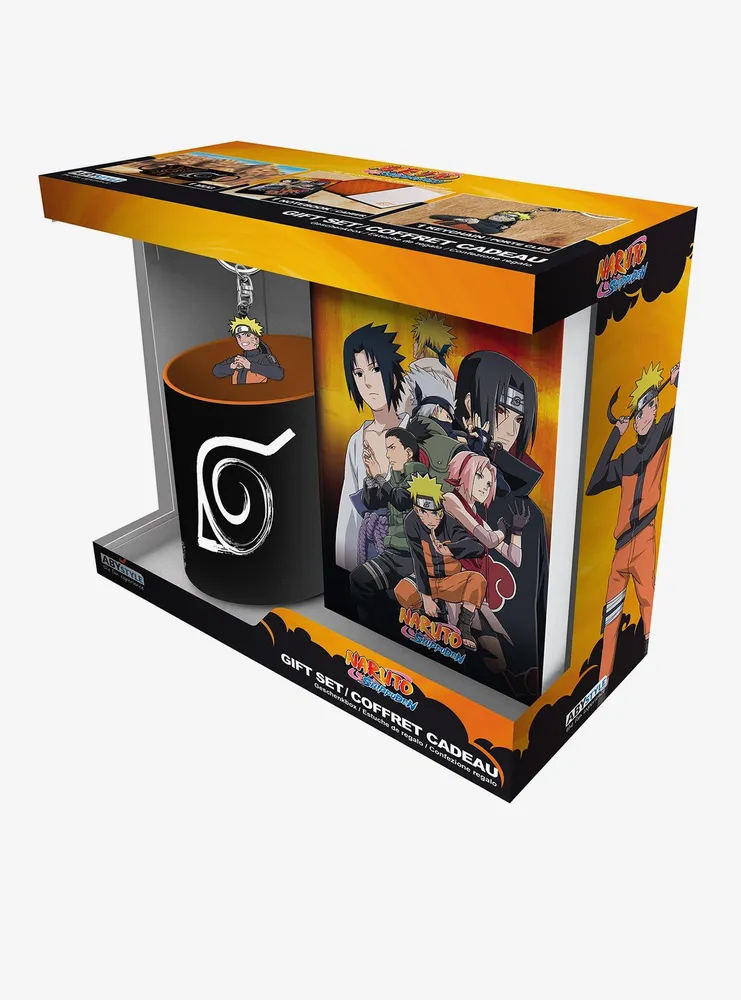 Naruto Shippuden Keychain Journal Mug Gift Set