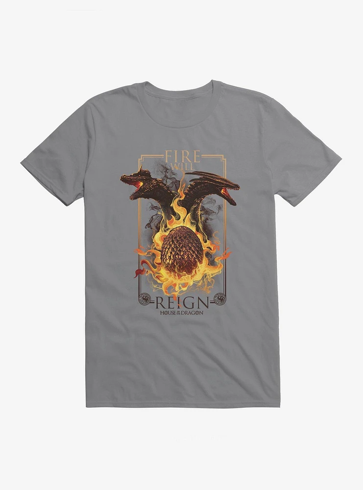 House Of The Dragon Fire Will Reign Egg T-Shirt