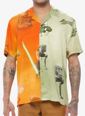 Our Universe Star Wars Tatooine Endor Split Woven Button-Up