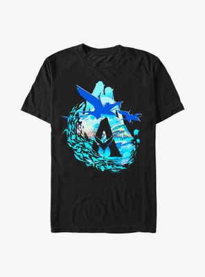 Avatar: The Way Of Water Scenic Flyby Logo T-Shirt