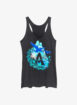 Avatar: The Way Of Water Scenic Flyby Logo Womens Tank Top