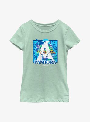 Avatar: The Way Of Water Pandora Logo Youth Girls T-Shirt
