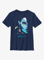 Avatar: The Way Of Water Half Face Youth T-Shirt