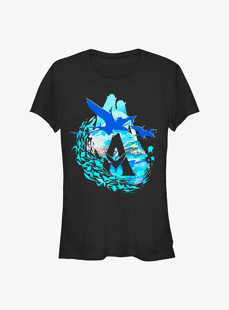 Avatar: The Way of Water Scenic Flyby Girls T-Shirt