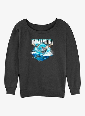 Avatar: The Way of Water Discover Pandora Girls Slouchy Sweatshirt