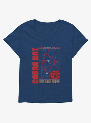 Cobra Kai Now Hiring Senseis SFV Girls T-Shirt Plus